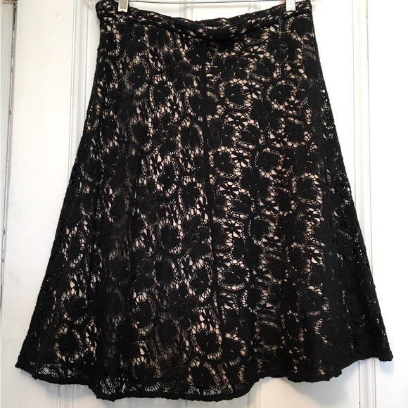 Helen Wang Black Lace Skirt - Picture 1 of 6